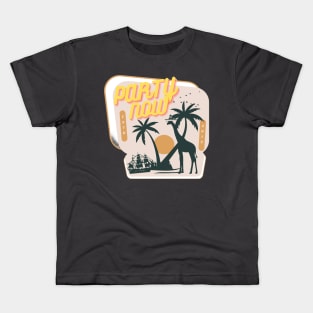 Giraffe Party Kids T-Shirt